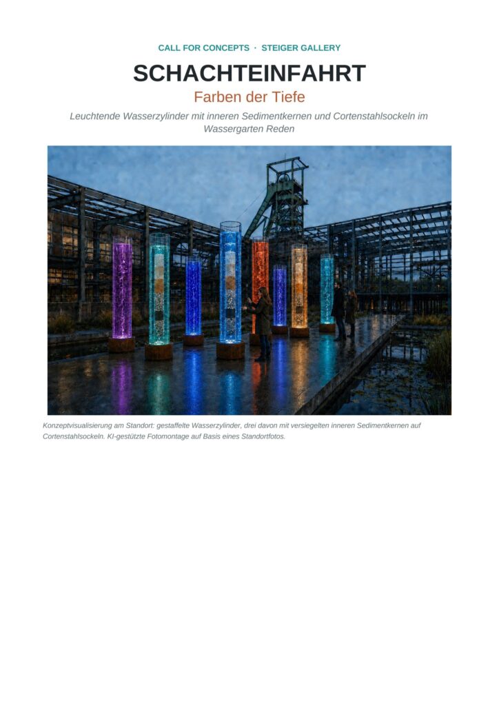 SCHACHTEINFAHRT…..Farben der Tiefe