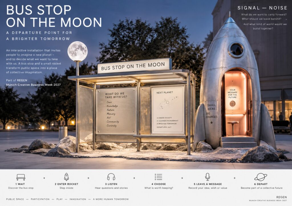 Busstop on the Moon