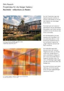 Nachbild – Reflections on Reden