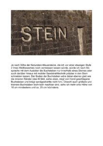 Ein Stein als Wort